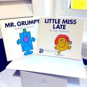 📚💫 Vintage Little Miss Late & Mr. Grumpy – Classic Roger Hargreaves Pair! 💫📚